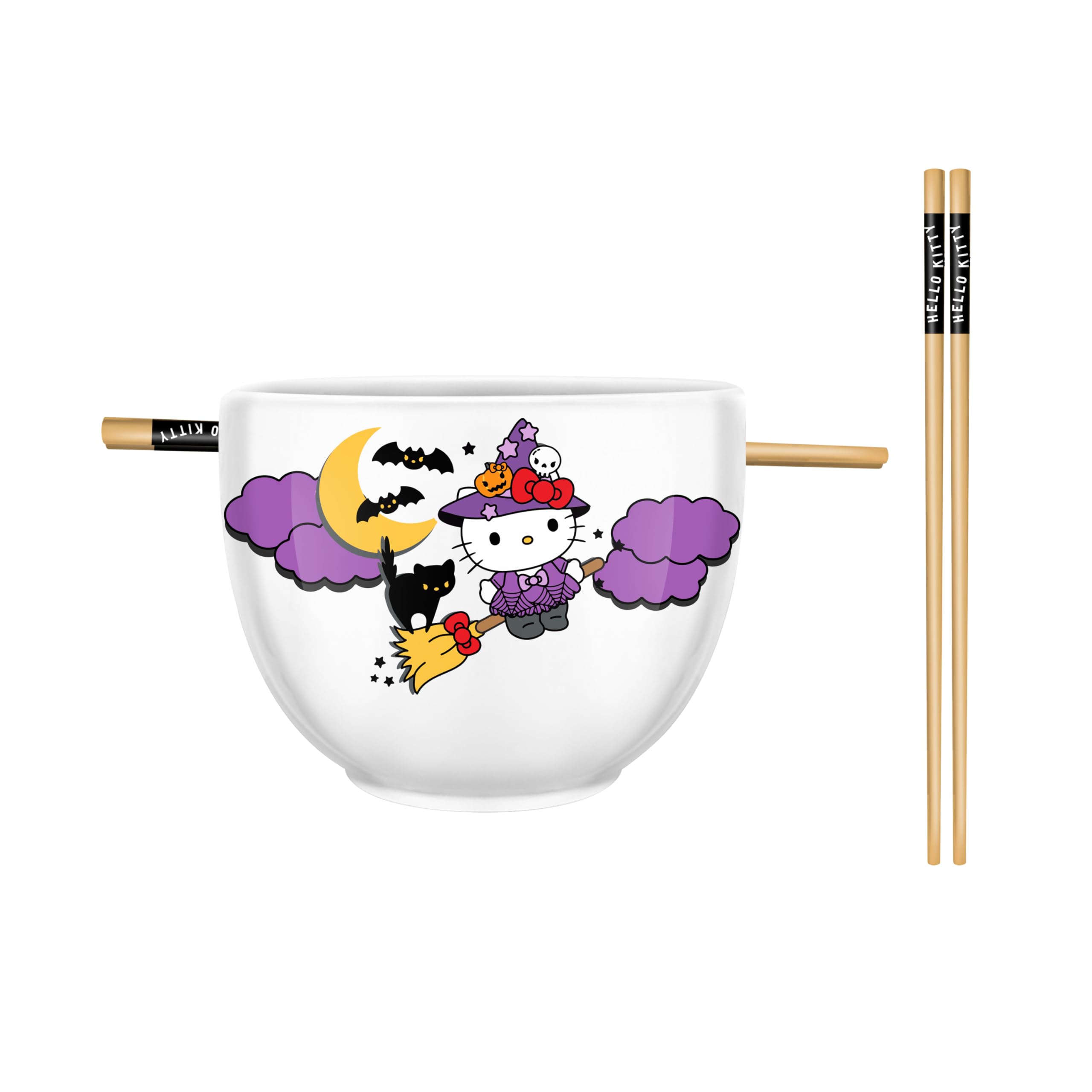 Foto 1 | Cuenco De Arroz Con Fideos Ramen De Cerámica, Plateado, Buffalo Hello Kitty - Venta Internacional.