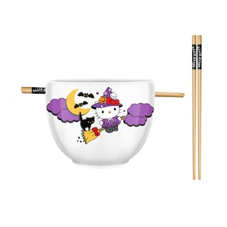 Foto 1 | Cuenco De Arroz Con Fideos Ramen De Cerámica, Plateado, Buffalo Hello Kitty - Venta Internacional.