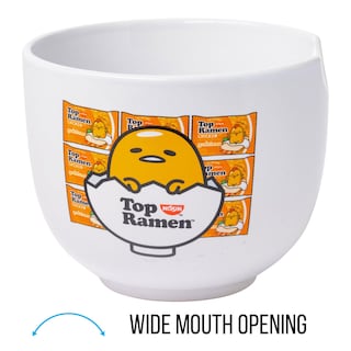 Foto 3 | Cuenco De Cerámica Para Ramen Plateado Buffalo Sanrio Gudetama Lazy Egg - Venta Internacional.