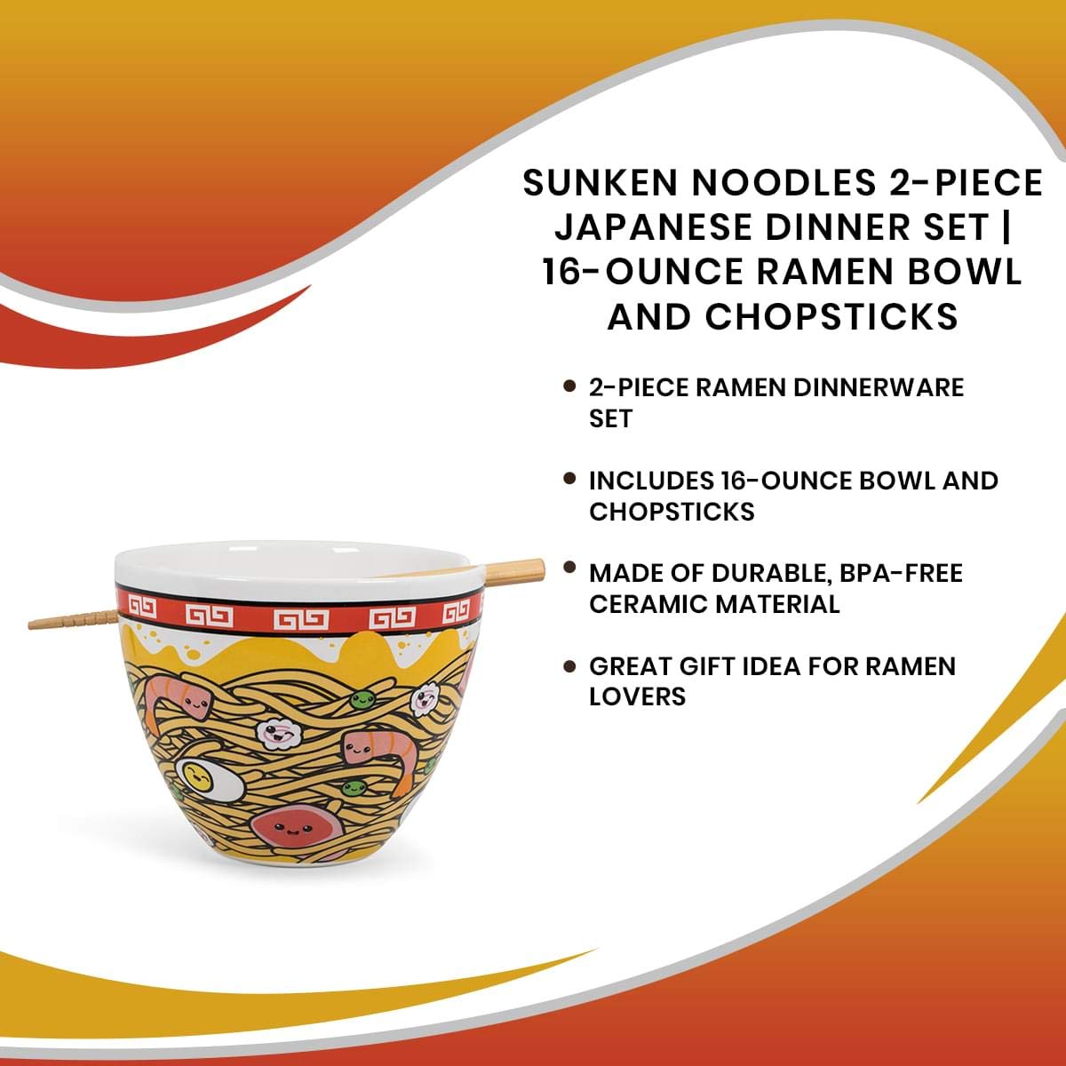 Foto 7 | Juego De Cuencos De Ramen Toynk Hunken Noodles, Plato Japonés De Cerámica - Venta Internacional.