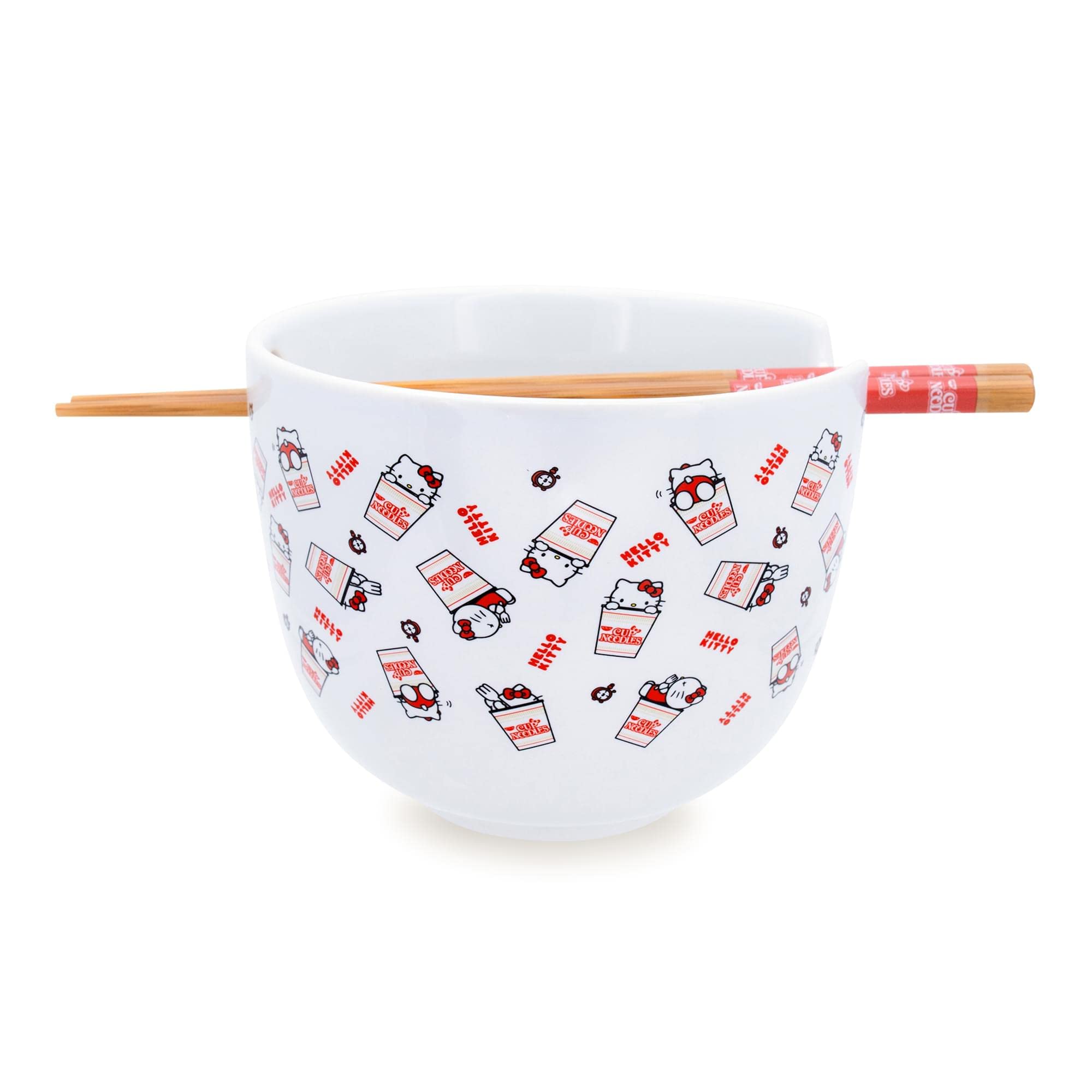 Foto 2 pulgar | Juego de Vajilla Sanrio Hello Kitty X Nissin Cup Noodles - Venta Internacional