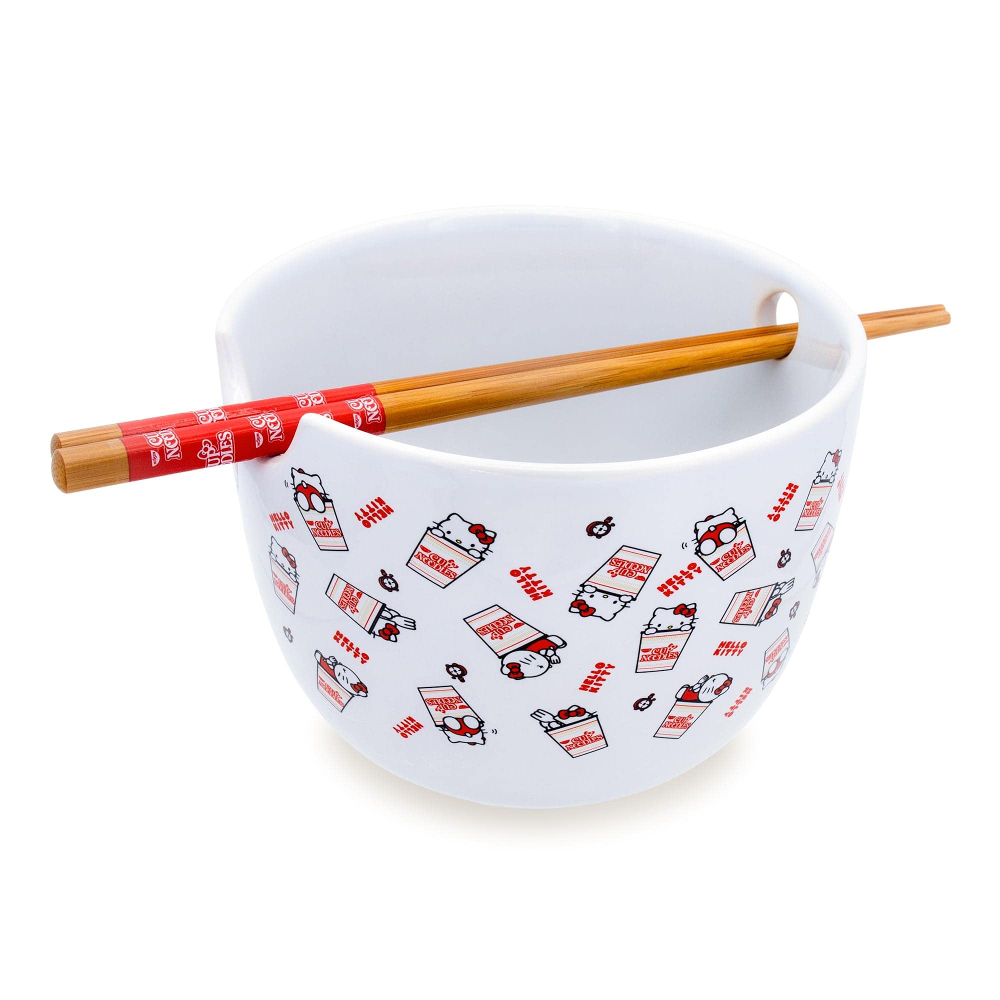 Foto 3 pulgar | Juego de Vajilla Sanrio Hello Kitty X Nissin Cup Noodles - Venta Internacional