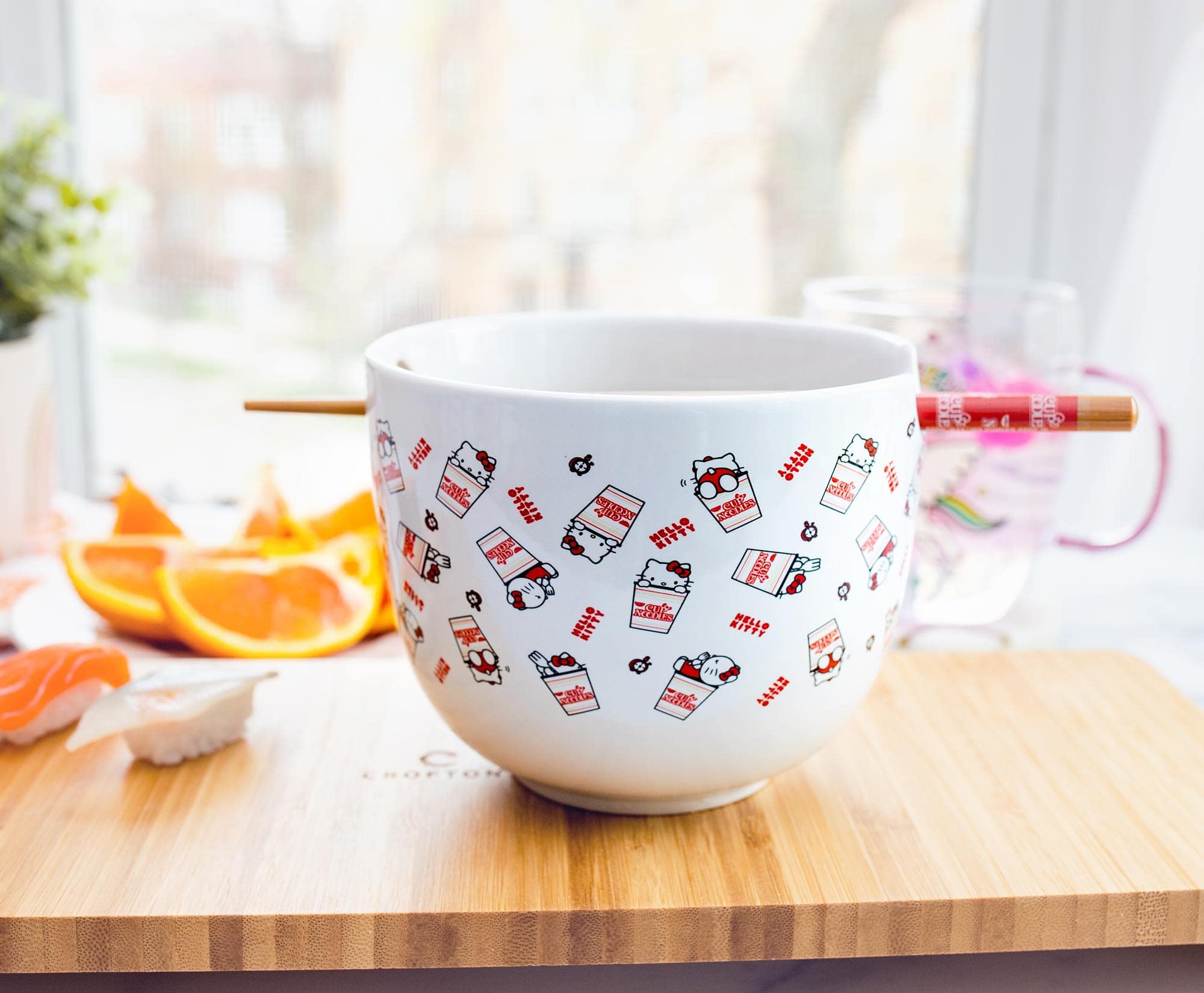 Foto 4 pulgar | Juego de Vajilla Sanrio Hello Kitty X Nissin Cup Noodles - Venta Internacional