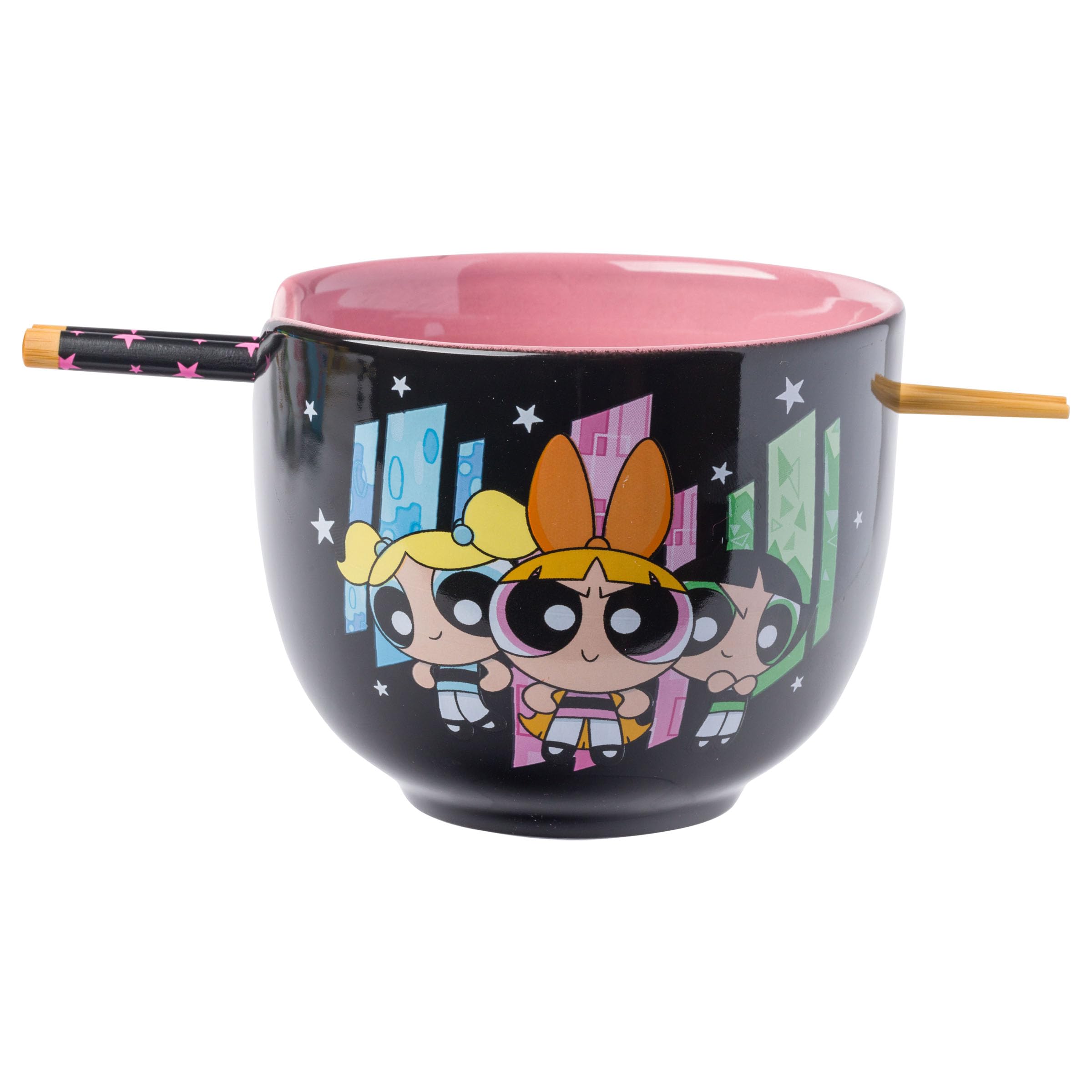 Foto 2 pulgar | Cuenco De Arroz Con Fideos Ramen De Cerámica, Plateado, Buffalo Powerpuff Girls - Venta Internacional.