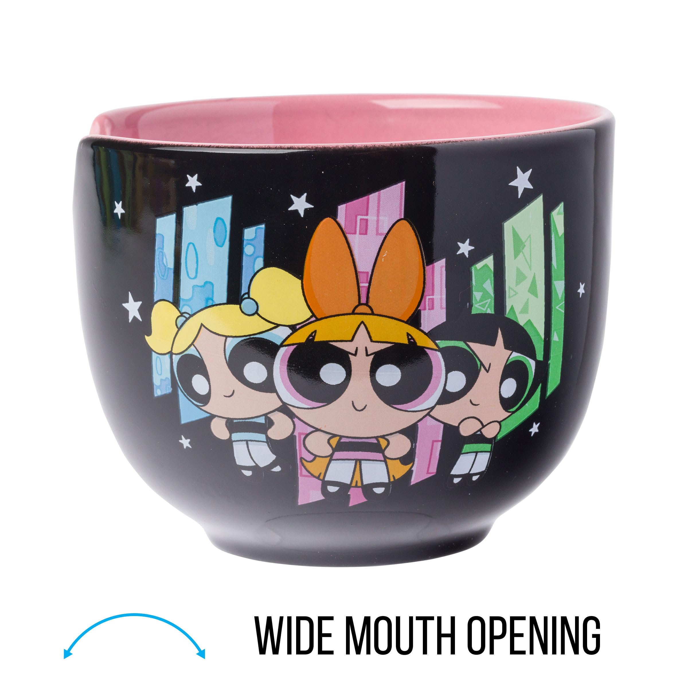 Foto 4 pulgar | Cuenco De Arroz Con Fideos Ramen De Cerámica, Plateado, Buffalo Powerpuff Girls - Venta Internacional.