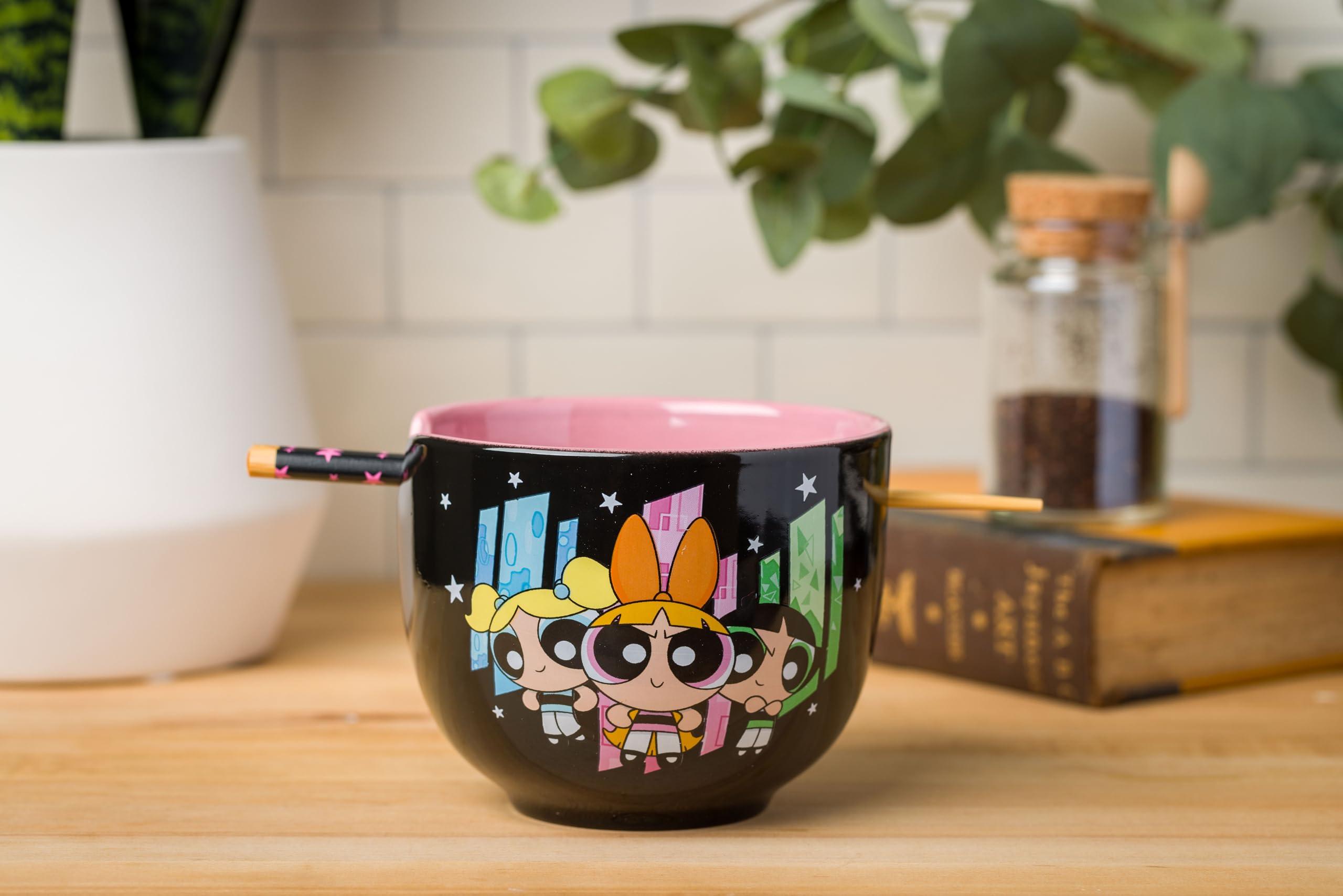 Foto 7 pulgar | Cuenco De Arroz Con Fideos Ramen De Cerámica, Plateado, Buffalo Powerpuff Girls - Venta Internacional.