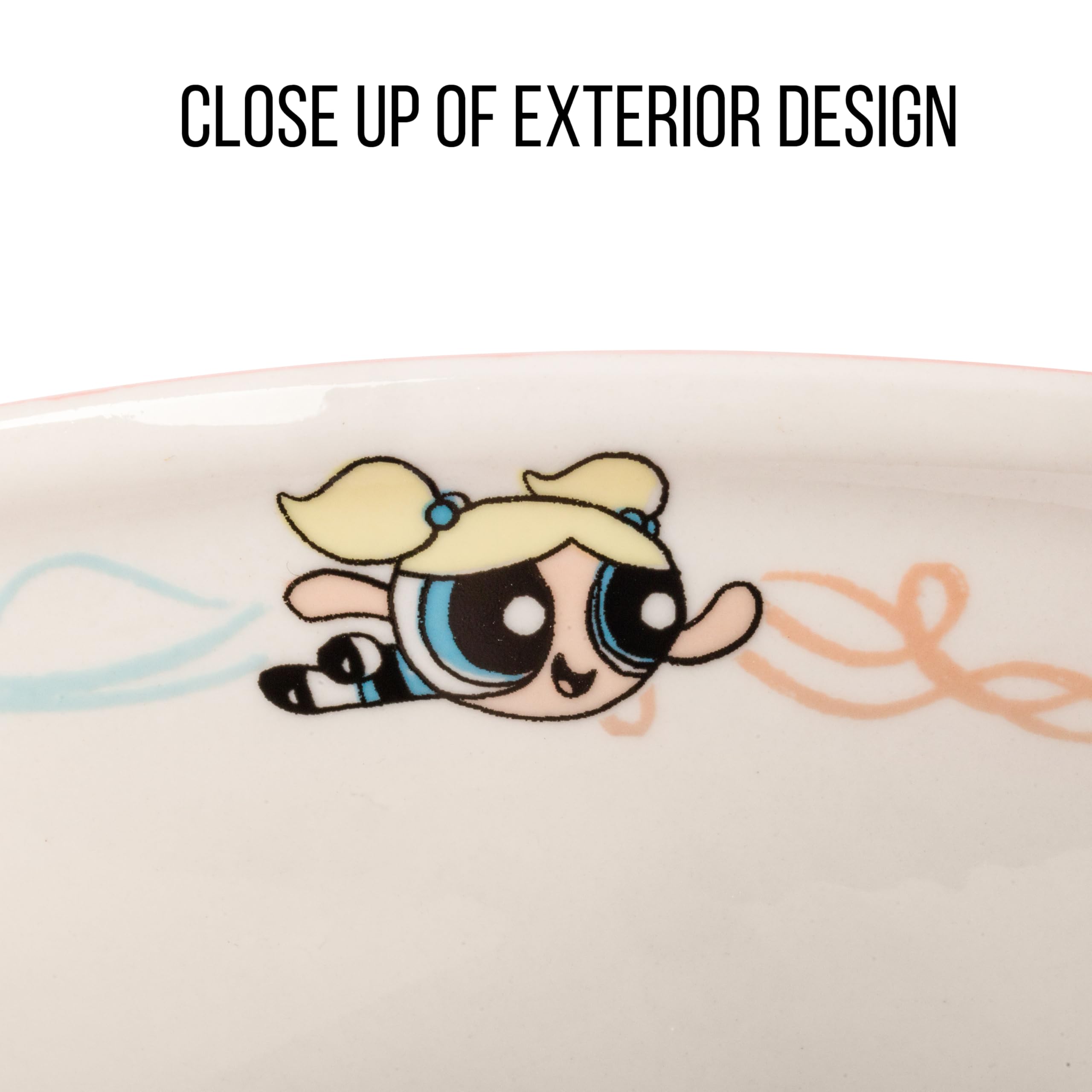Foto 4 pulgar | Cuenco De Arroz Con Fideos Ramen De Cerámica, Plateado, Buffalo Powerpuff Girls - Venta Internacional.