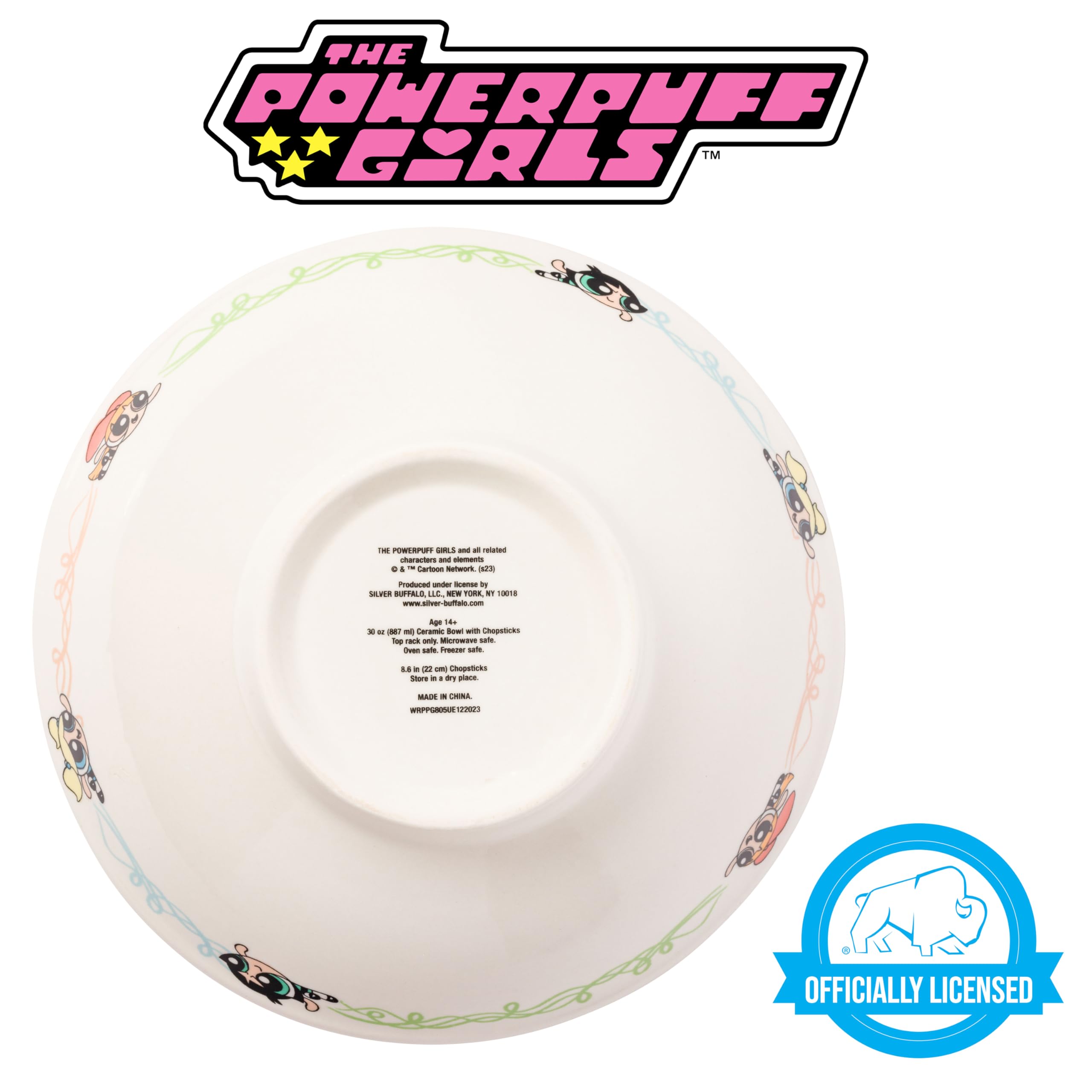 Foto 6 | Cuenco De Arroz Con Fideos Ramen De Cerámica, Plateado, Buffalo Powerpuff Girls - Venta Internacional.