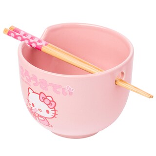 Foto 1 | Cuenco Para Arroz Con Fideos Ramen Silver Buffalo Hello Kitty 600 Ml Rosa - Venta Internacional.