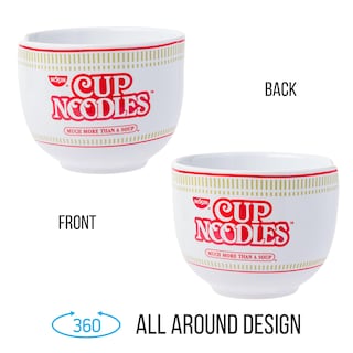 Foto 2 | Cuenco De Arroz Con Fideos Ramen De Cerámica Silver Buffalo Nissin 600 Ml - Venta Internacional.