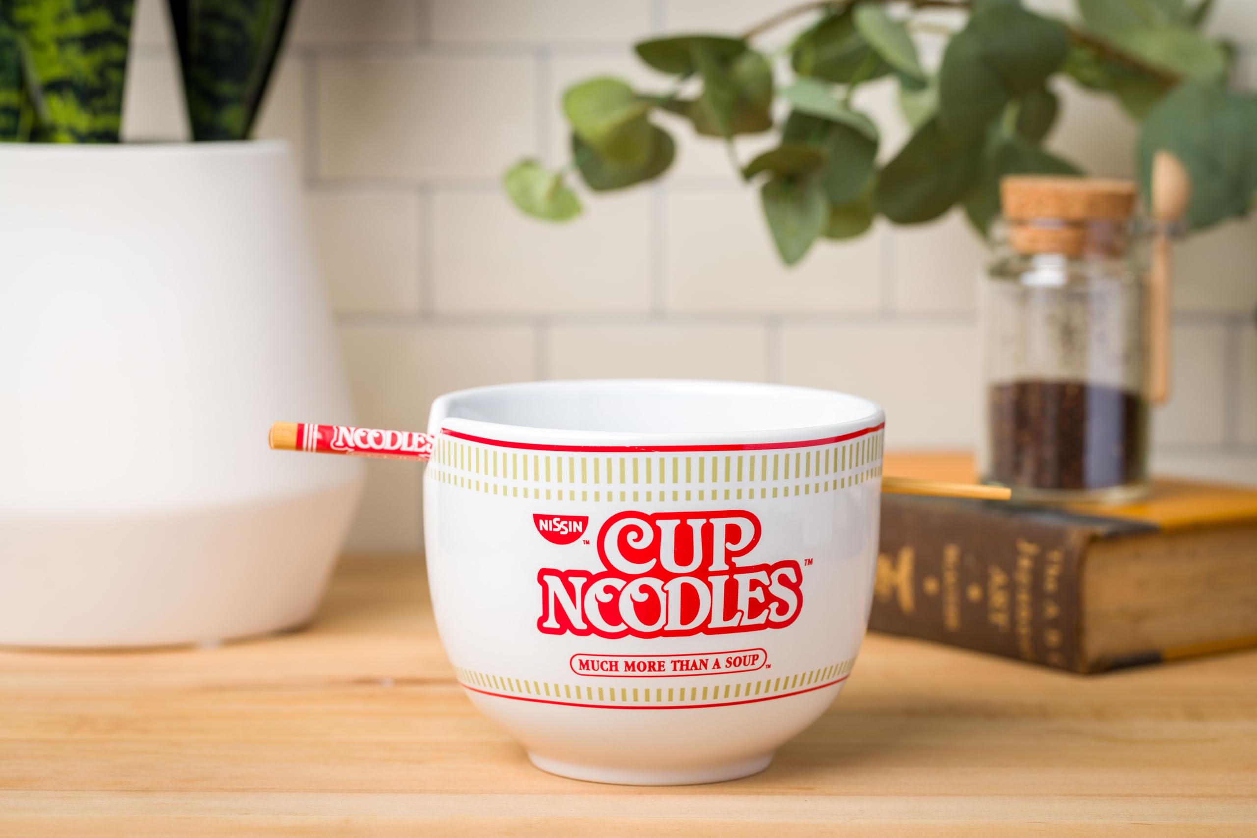 Foto 5 | Cuenco De Arroz Con Fideos Ramen De Cerámica Silver Buffalo Nissin  600 Ml - Venta Internacional.