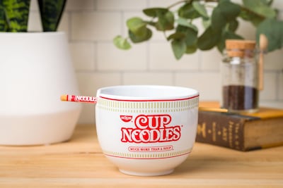 Foto 5 | Cuenco De Arroz Con Fideos Ramen De Cerámica Silver Buffalo Nissin 600 Ml - Venta Internacional.