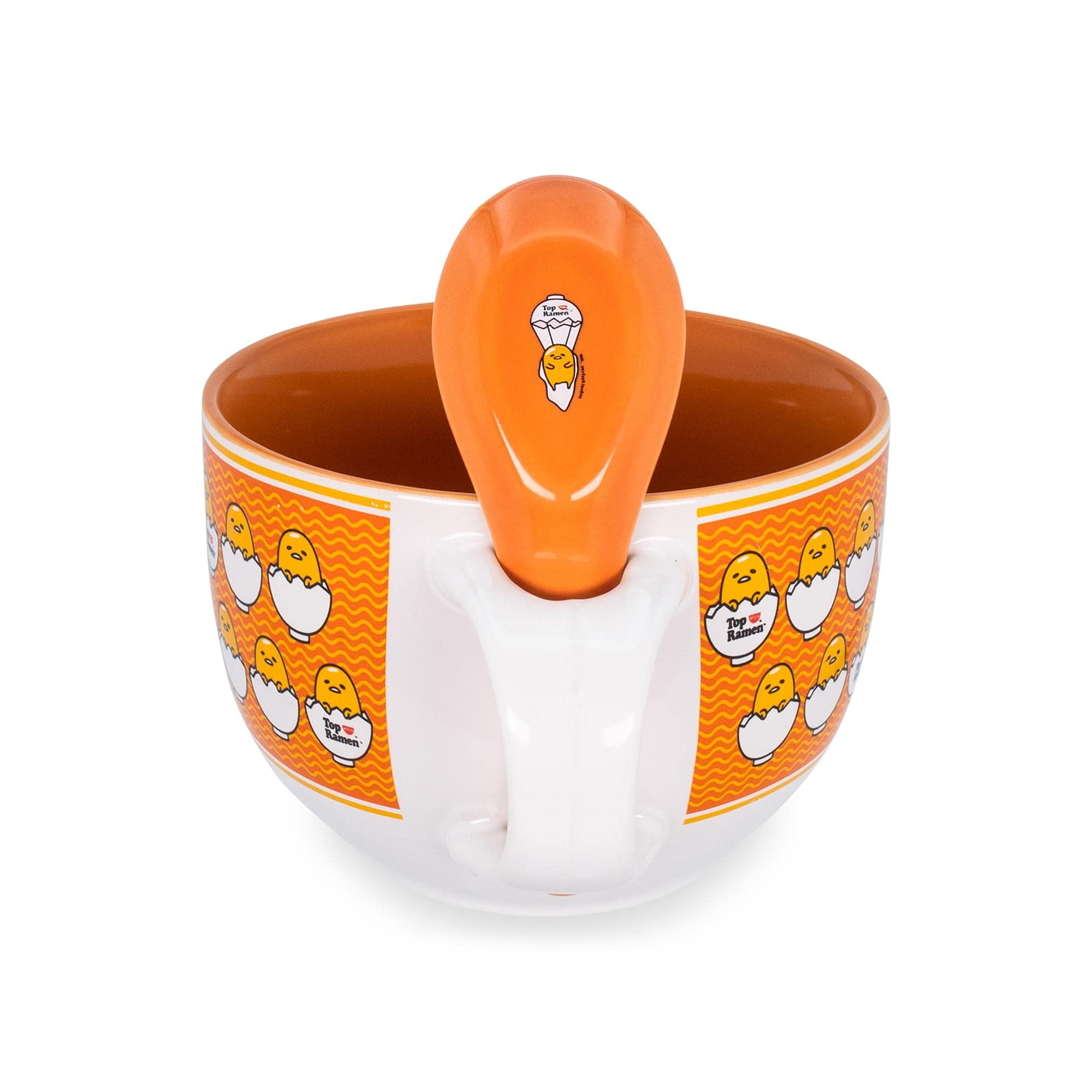 Foto 4 pulgar | Taza De Sopa Sanrio Gudetama X Nissin Top Ramen 710 Ml Con Cuchara - Venta Internacional.