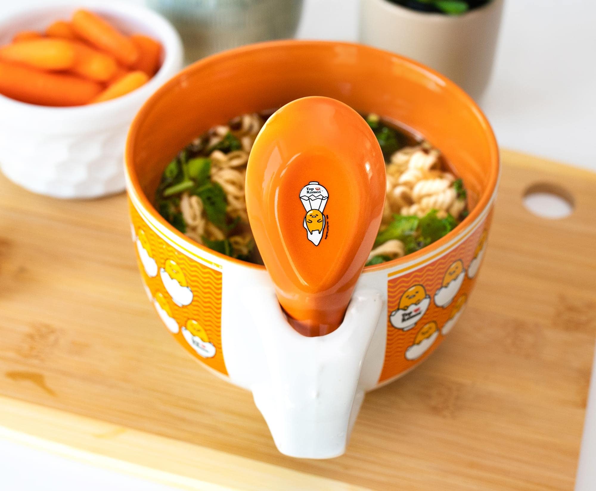 Foto 8 pulgar | Taza De Sopa Sanrio Gudetama X Nissin Top Ramen 710 Ml Con Cuchara - Venta Internacional.