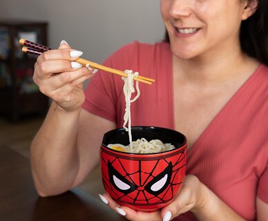Foto 2 | Cuenco De Arroz Con Fideos Ramen De Cerámica Marvel Avengers Spider-man - Venta Internacional.