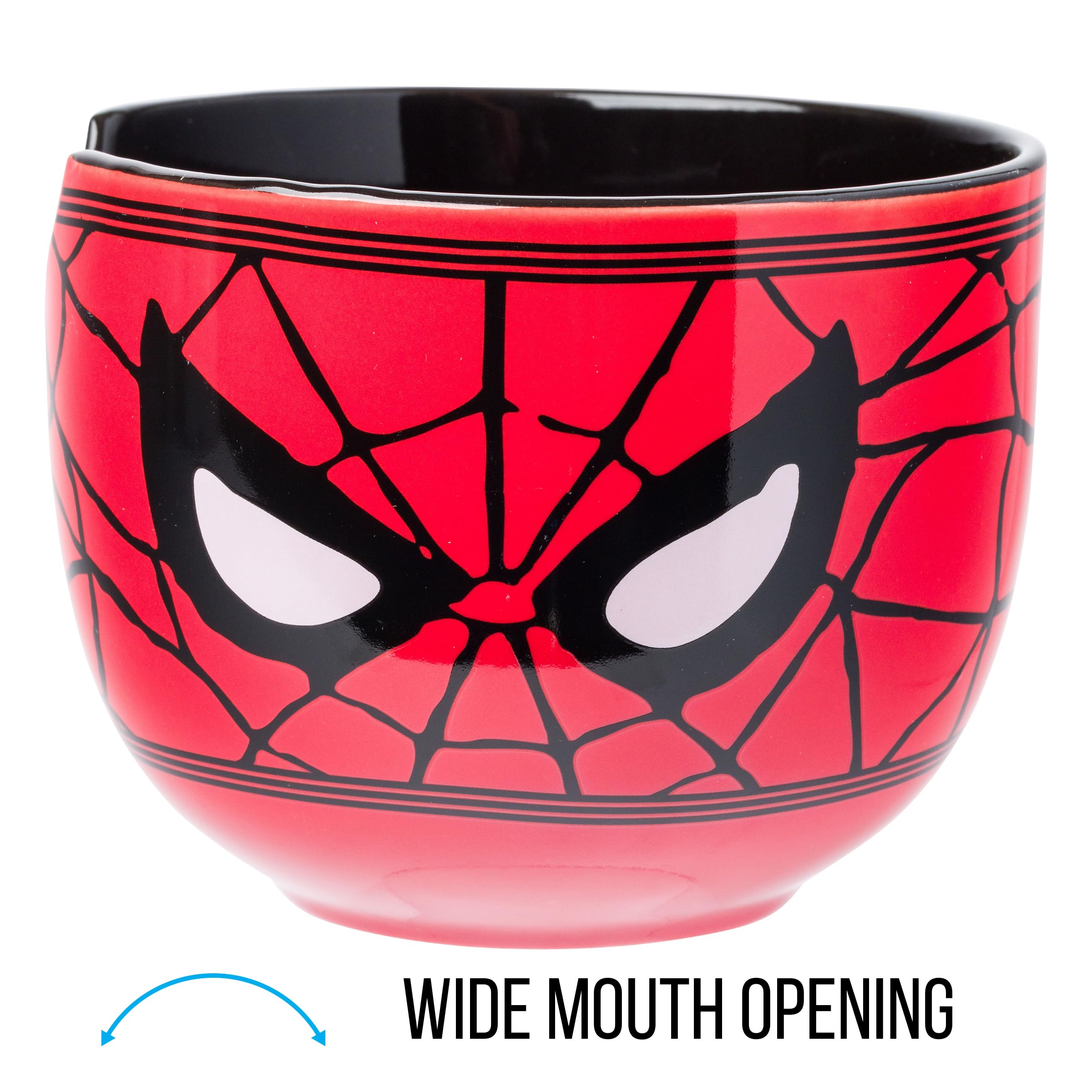 Foto 6 pulgar | Cuenco De Arroz Con Fideos Ramen De Cerámica Marvel Avengers Spider-man - Venta Internacional.