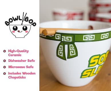 Foto 4 | Juego De Vajilla Toynk Bowl Bop Soba Slurp 480 Ml Con Palillos - Venta Internacional.