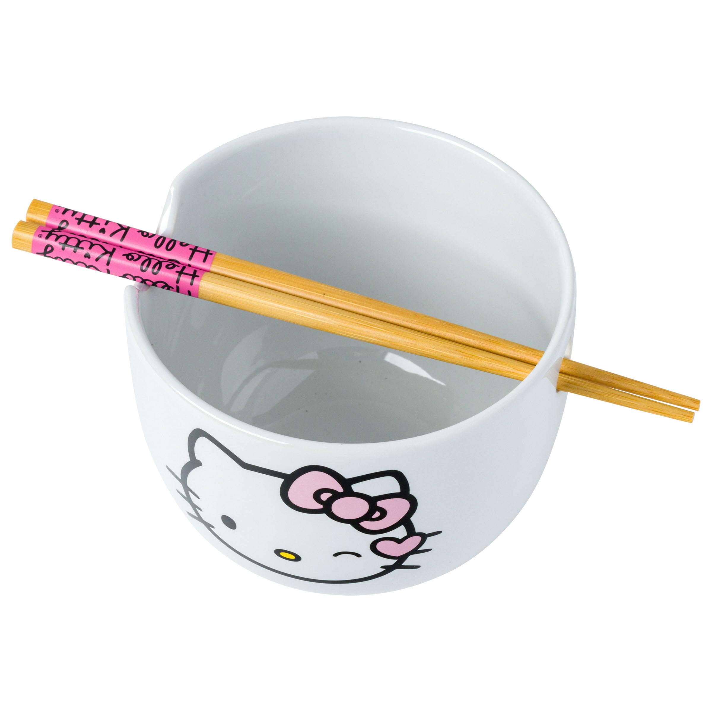 Foto 2 pulgar | Cuenco Para Ramen Silver Buffalo Sanrio Hello Kitty De 600 Ml Con Palillos - Venta Internacional.