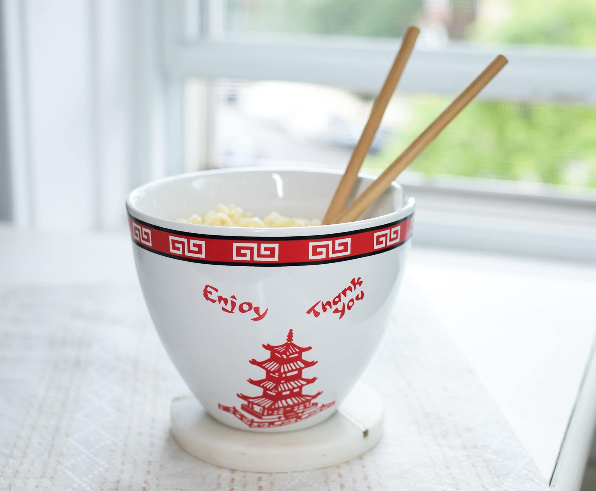 Foto 6 | Juego De Vajilla Toynk Bowl Bop Inspirado En Una Caja China Para Llevar - Venta Internacional.