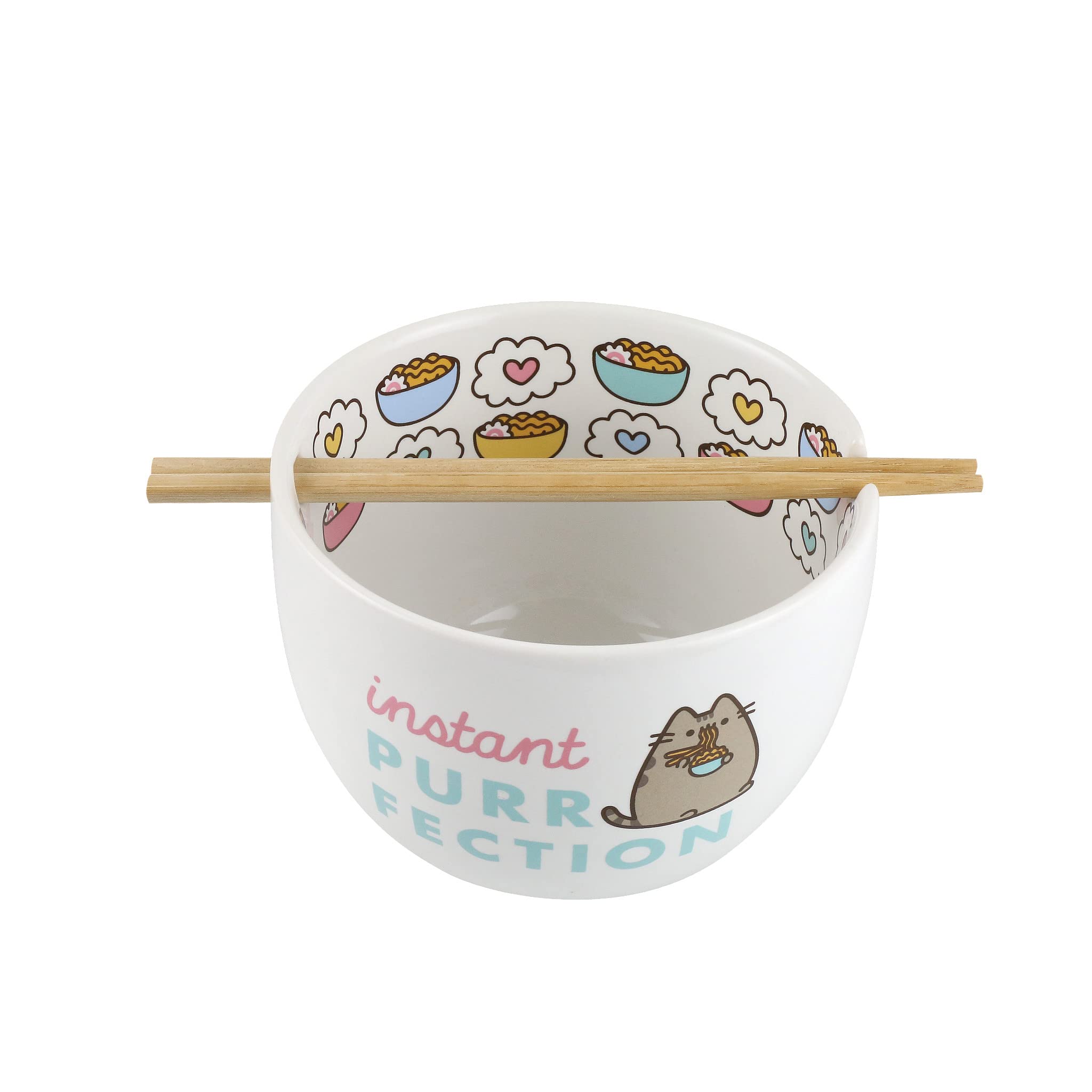 Foto 3 pulgar | Juego De Cuencos Para Fideos Ramen De Enesco Pusheen The Cat  14 Cm  Con Palillos - Venta Internacional.