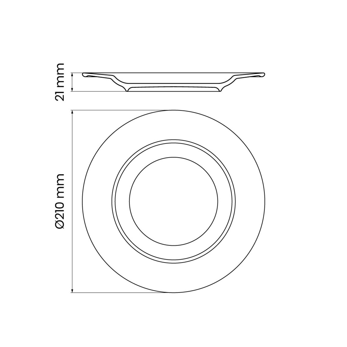 Foto 4 pulgar | Juego de Platos para Postre Tramontina Quartzo Hs 21 cm