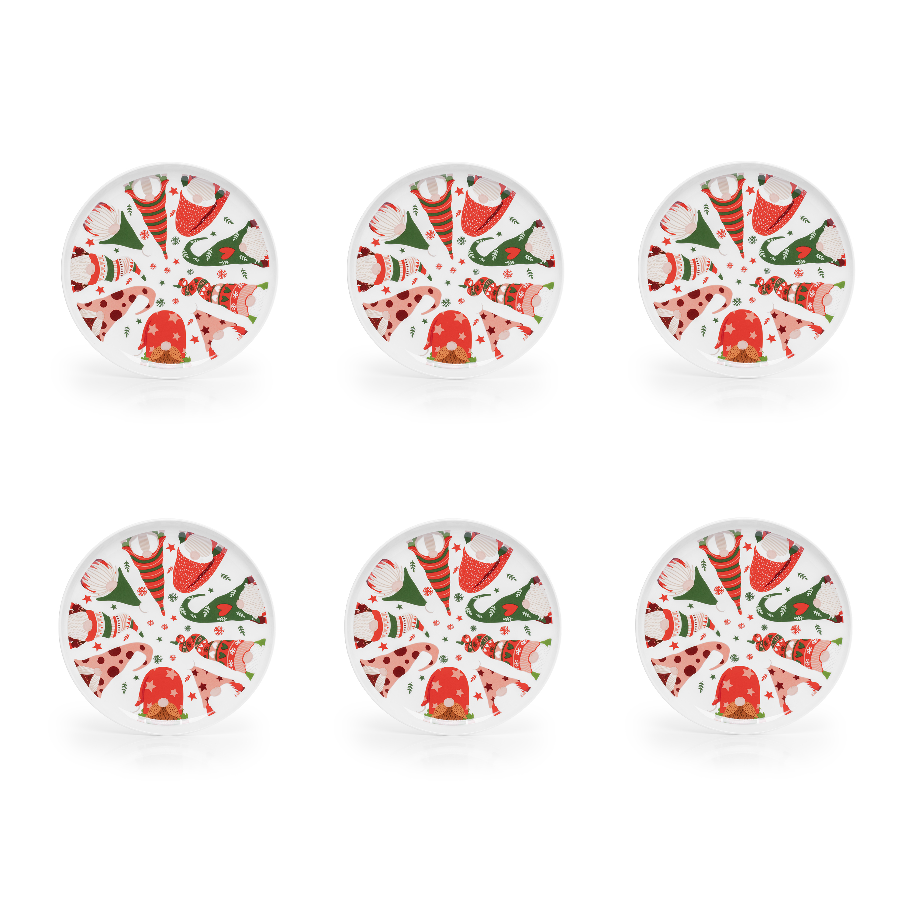 Platos Trinche De Porcelana Crown Baccara Calgary 6 Piezas De 26 Cm