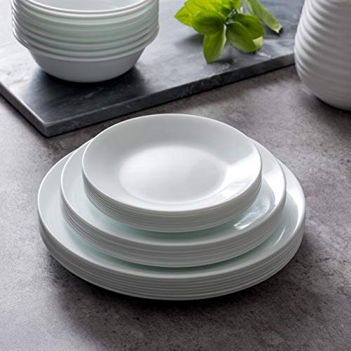 Foto 4 pulgar | Juego de Platos Llanos Corelle Vitrelle Blancos 8 Piezas - Venta Internacional