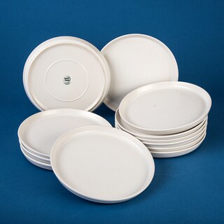 Foto 2 | Plato Gourmet De Porcelana Santa Anita De 26 Cm. 12 Piezas Color Blanco Alaska