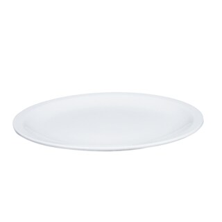 Foto 3 | 24 Platos Trinche De Melamina Blanca 24 Cm Vencort
