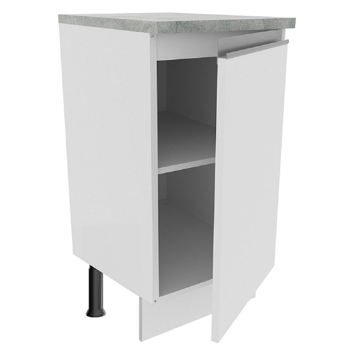 Foto 5 pulgar | Mueble de Cocina MADESA G2440009GL color Blanco 1 Puerta 40 CM