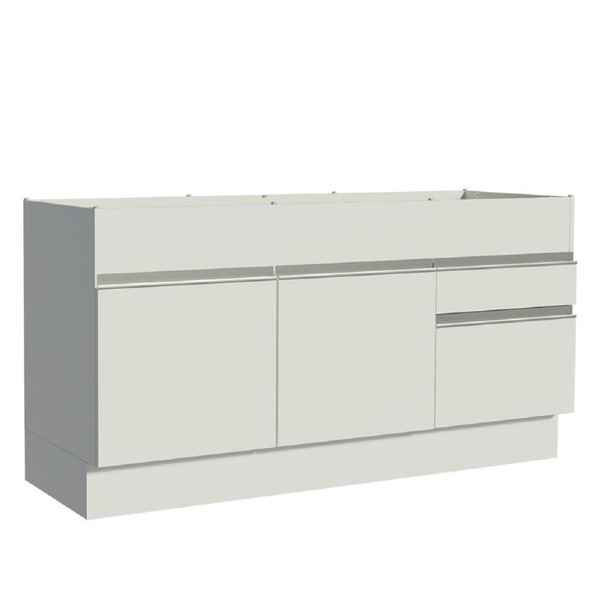 Foto 1 | Mueble de Cocina MADESA G2415309GL color Blanco 2 Cajones 2 Puertas 150 CM