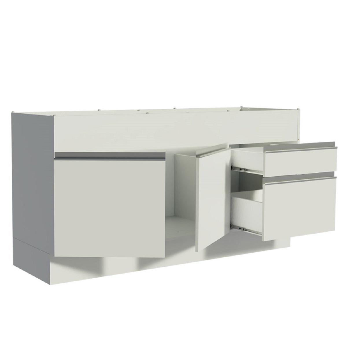 Foto 4 | Mueble de Cocina MADESA G2415309GL color Blanco 2 Cajones 2 Puertas 150 CM