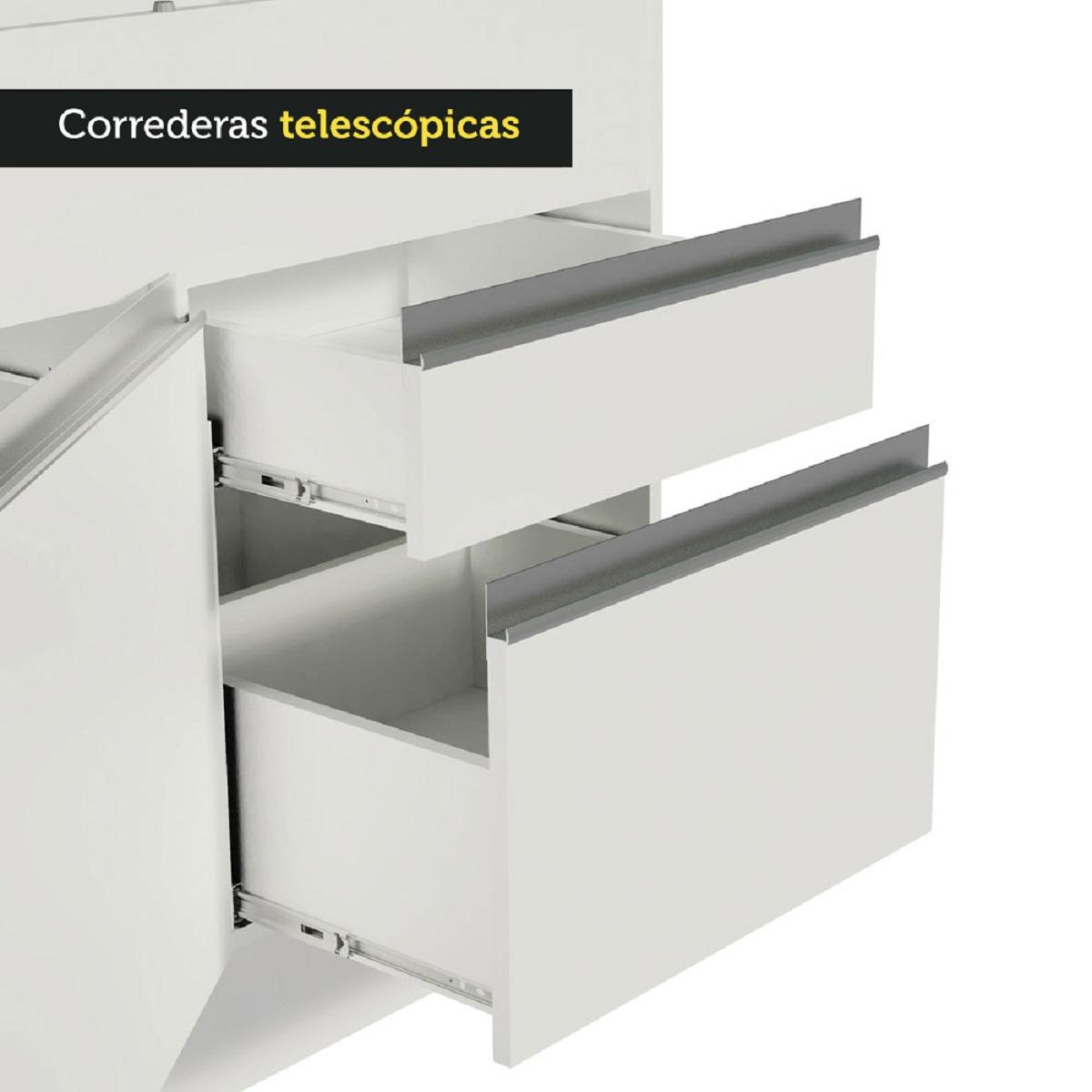 Foto 9 pulgar | Mueble de Cocina MADESA G2415309GL color Blanco 2 Cajones 2 Puertas 150 CM