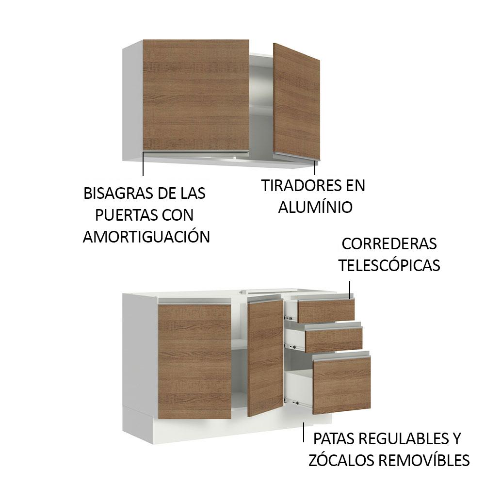 Foto 4 | Cocina Integral Madesa Glamy GRGL1200099B color Marrón