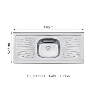 Foto 4 | Cocina Integral Madesa Glamy con Mesón de Acero con 120 cm