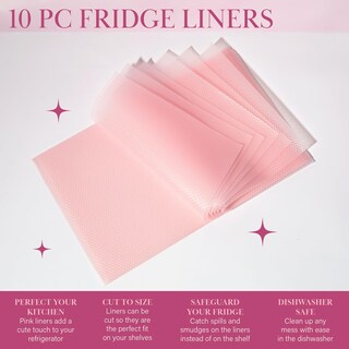 Foto 2 | Juego de 10 Fundas para Estantes de Nevera Paris Hilton Color Rosa - Venta Internacional