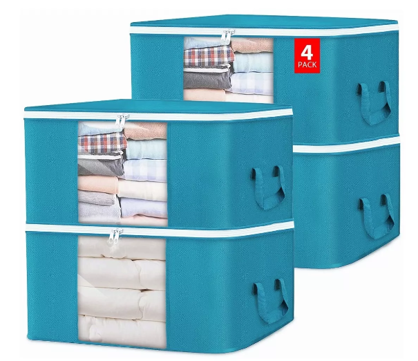 4 Cajas Plegables de Almacenamiento para Ropa Wünd de Manta