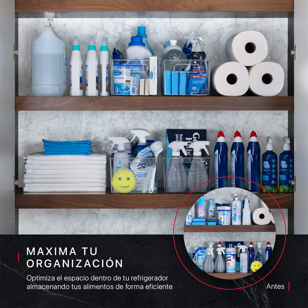 Foto 3 pulgar | Set De 4 Organizadores Para  Despensa Y Refreigerador Cookify Multiusos
