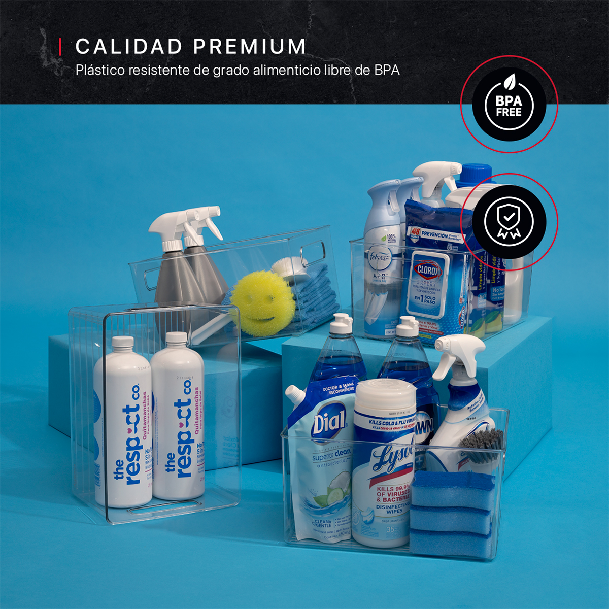 Foto 6 pulgar | Set De 4 Organizadores Para  Despensa Y Refreigerador Cookify Multiusos