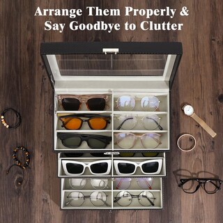 Foto 3 | Organizador de Gafas Moko 3 Niveles Negro - Venta Internacional