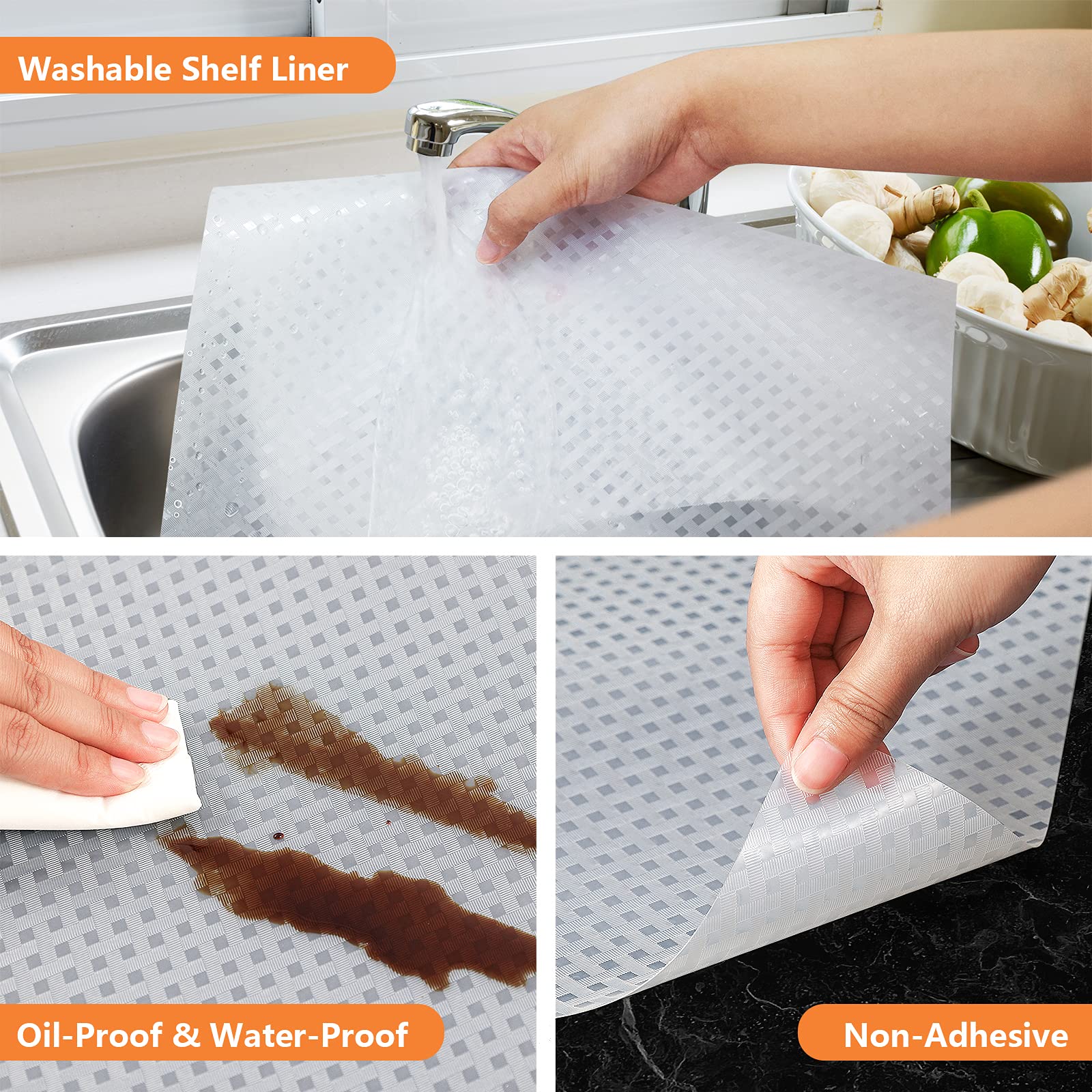Foto 6 pulgar | Revestimientos De Estantería Stahom Impermeables Y Resistentes Al Aceite Para Gabinetes De Cocina - Venta Internacional