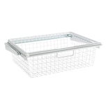 Cesta Corrediza Rubbermaid Configurations Para Armario, Color Blanco - Venta Internacional.