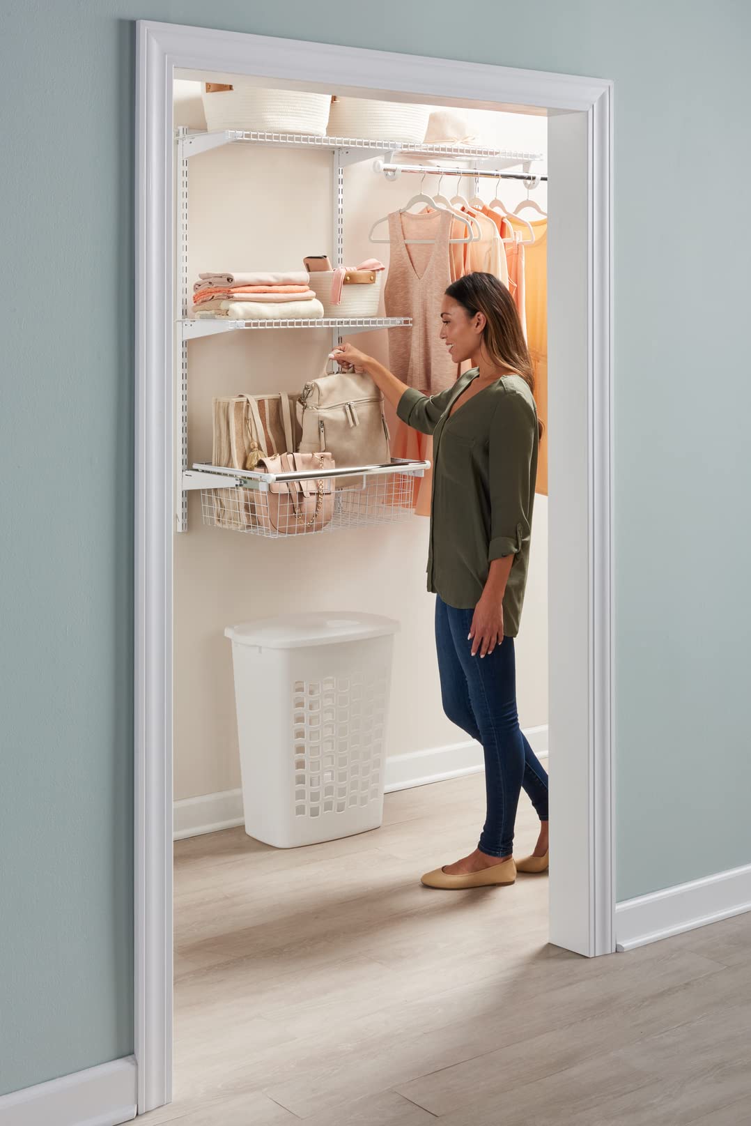 Foto 5 pulgar | Cesta Corrediza Rubbermaid Configurations Para Armario, Color Blanco - Venta Internacional.