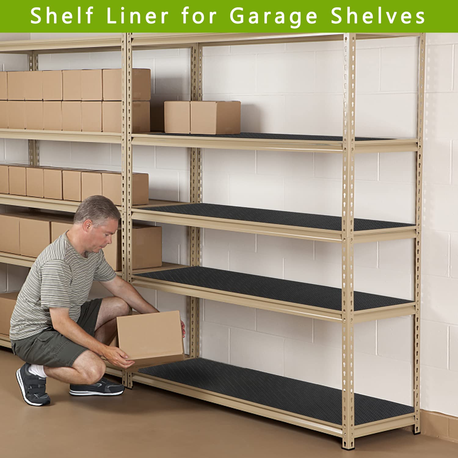 Foto 6 pulgar | Cajón Shelf Liner Hootown Para Armario De Cocina, 60 Cm X 6 M, Negro - Venta Internacional.