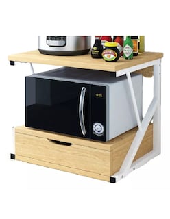 Foto 3 | Mueble Microondas Organizador Cajón Estante Repisas Cocina