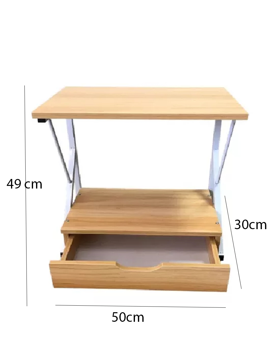 Foto 6 pulgar | Mueble Microondas Organizador Cajón Estante Repisas Cocina
