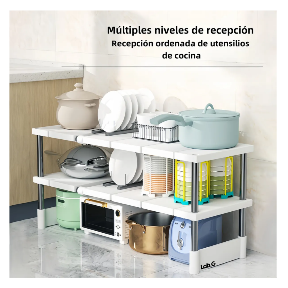 Foto 3 pulgar | Estante de Cocina Lab.G Ajustable