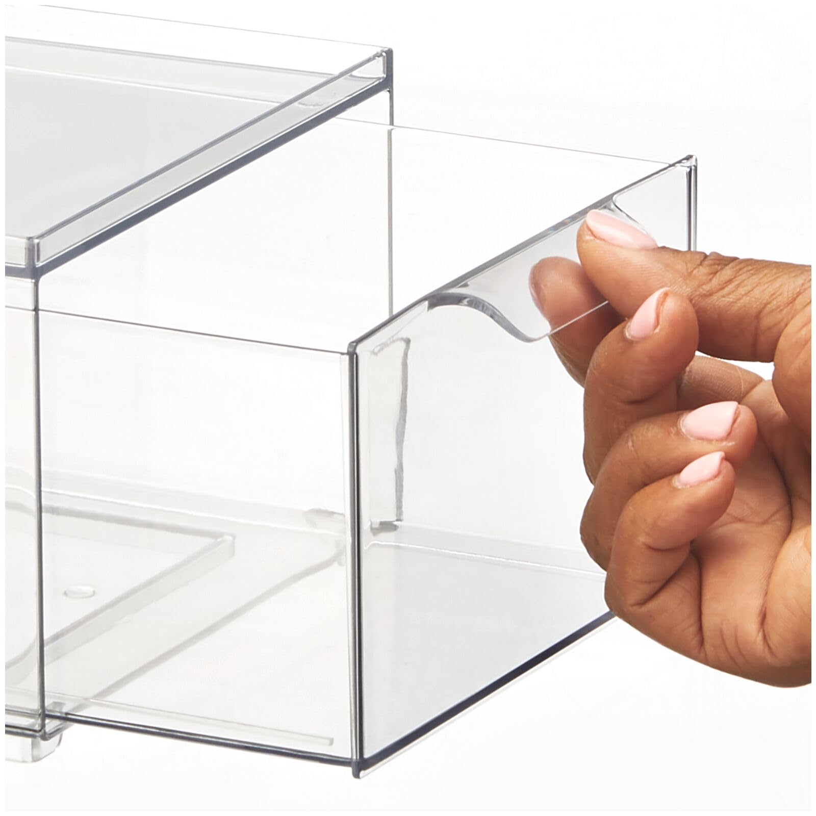 Foto 7 pulgar | Contenedores De Almacenamiento Apilables Mdesign Lumiere Collection  Paquete De 4 - Venta Internacional.
