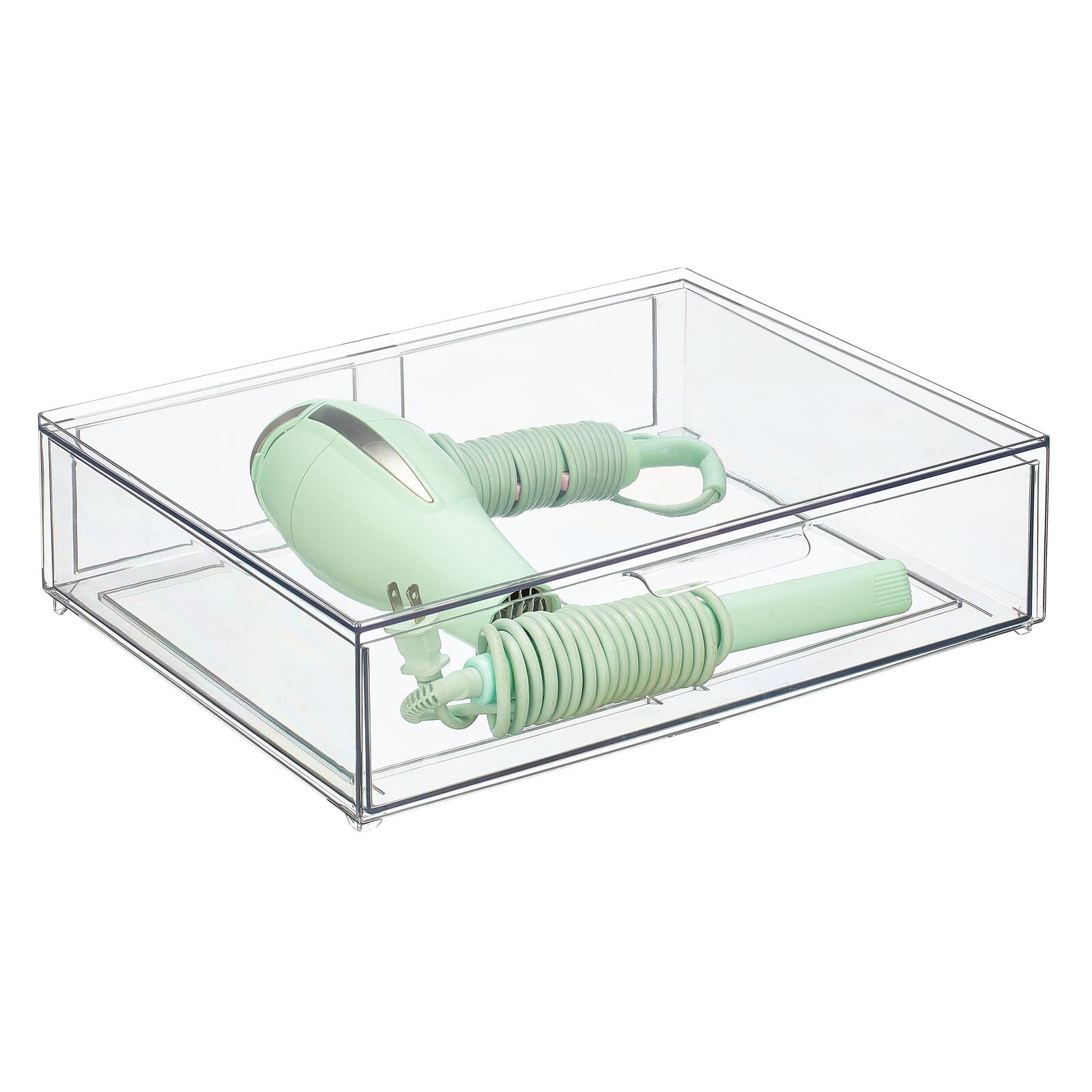 Foto 1 | Papelera Organizadora De Almacenamiento Mdesign Lumiere Collection  Transparente - Venta Internacional.