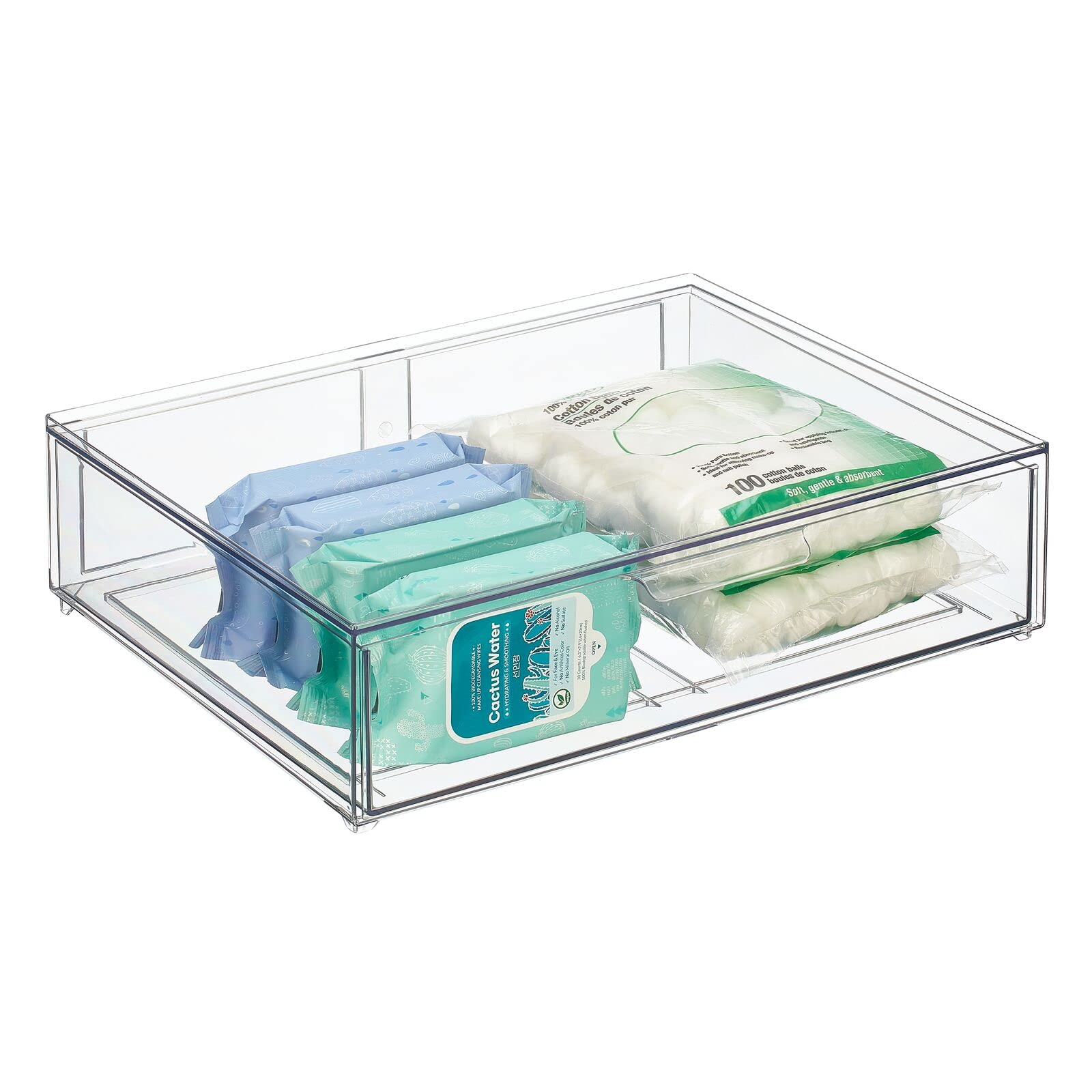 Foto 6 | Papelera Organizadora De Almacenamiento Mdesign Lumiere Collection  Transparente - Venta Internacional.